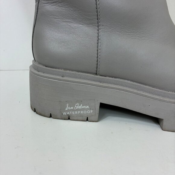 Blogger Fave Sam Edelman Larina Tall Boots Light Gray Size 8.5 - Picture 3 of 10